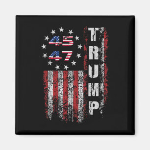 American Made Trump Merchandise Flag Trump 45 47 T Magnet