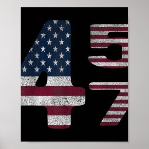 American Made Trump Merchandise Flag Trump 45 47 T Poster