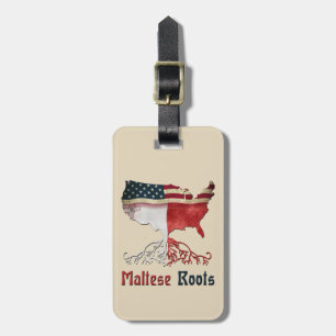 American Maltese Roots Luggage Tag Template