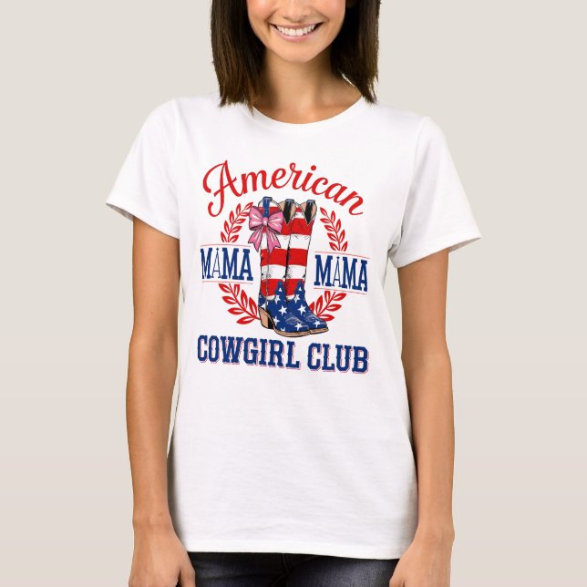 American Mama Cowgirl Club Tee (Front)