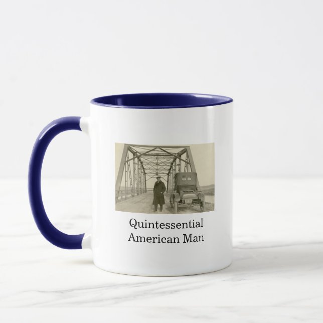 American Man Real Photo Coffee Mug (Left)