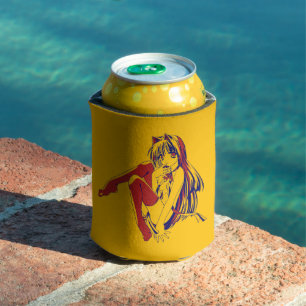 American Manga Neko Catgirl Kawaii Anime Can Cooler