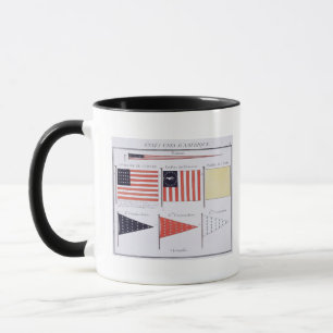 American Maritime Flags and Pennants, from a Frenc Mug