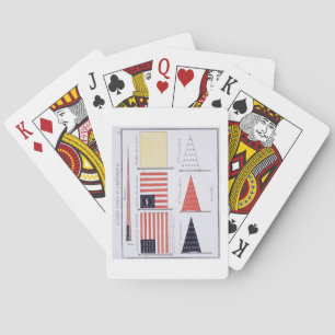 American Maritime Flags and Pennants, from a Frenc Playing Cards