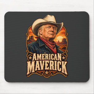 American Maverick Western Portrait Mouse Mat