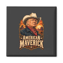 American Maverick Western Portrait Square