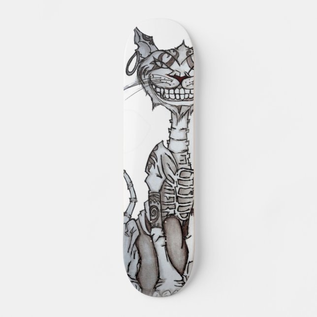 American McGee Inspired Chesire Cat Skateboard (Front)