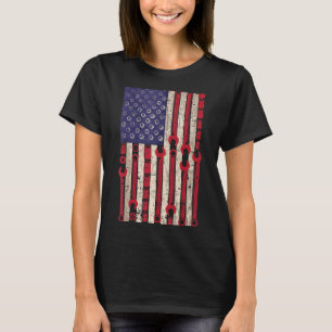 American Mechanic Flag 4th Of July Patriotic Handy T-Shirt