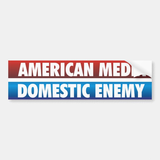 American Media - Domestic Enemy Bumper Sticker (Front)
