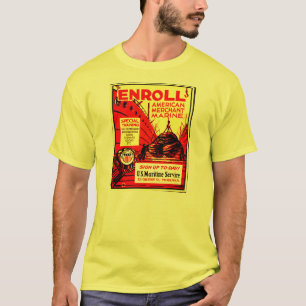 American Merchant Marine - Enrol Today T-Shirt