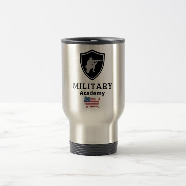 American Military Academy Mug – Patriotic Soldier  (Center)