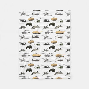American Military Pattern Fleece Blanket
