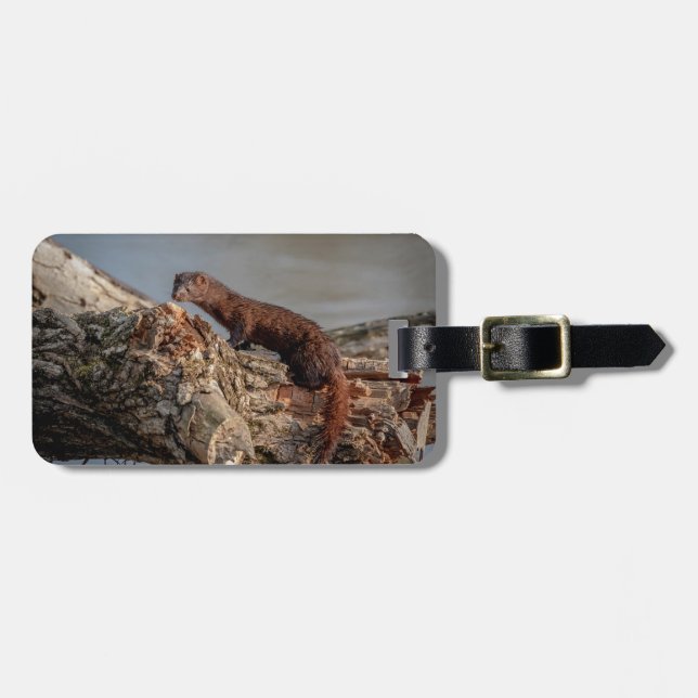 American Mink Luggage Tag (Front Horizontal)