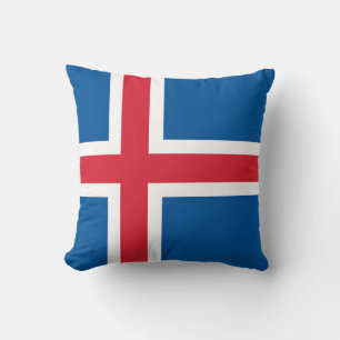 American MoJo Pillow with flag of Iceland