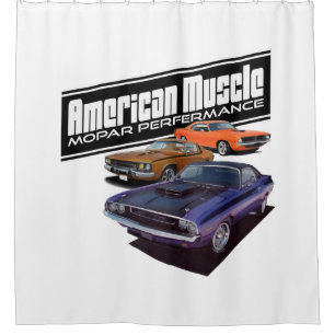 American Mopar Muscle Shower Curtain