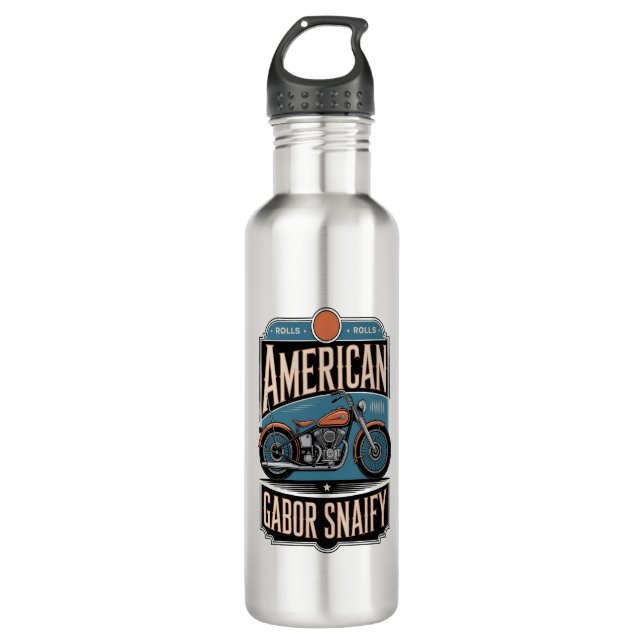 American Motorcycle Vintage 710 Ml Water Bottle (Front)