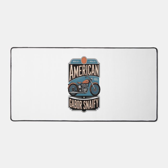 American Motorcycle Vintage Desk Mat (Front)