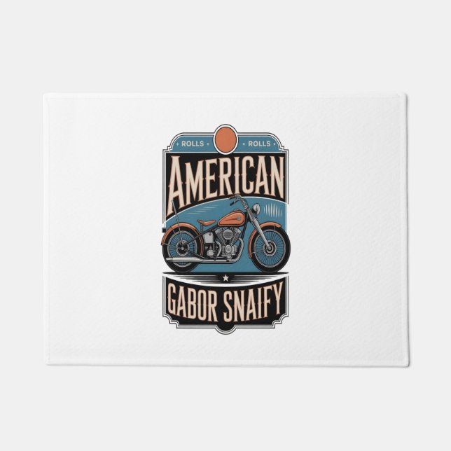 American Motorcycle Vintage Doormat (Front)