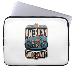 American Motorcycle Vintage Laptop Sleeve