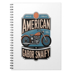 American Motorcycle Vintage Notebook