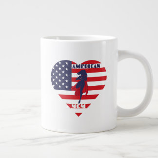 American Mum, Mother's Day Large Coffee Mug
