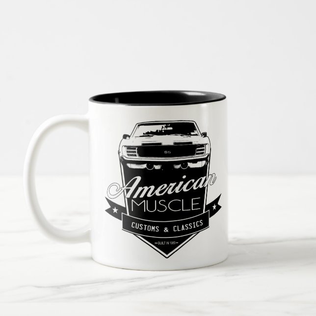 American Muscle Camaro Two-Tone Coffee Mug (Left)