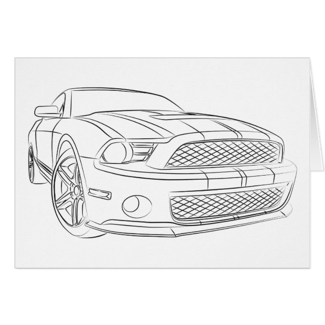 American muscle car (Front Horizontal)