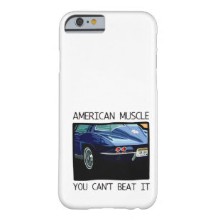American muscle car, classic and vintage blue V8 Barely There iPhone 6 Case