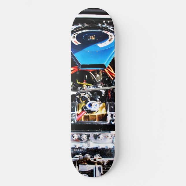 American Muscle Car Engine Skateboard (Front)