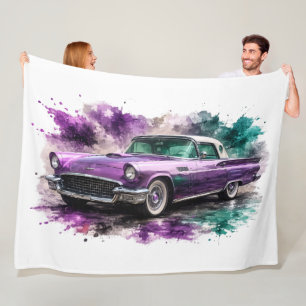 American Muscle Car Fleece Blanket