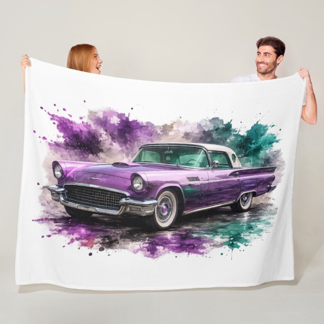 American Muscle Car Fleece Blanket (In Situ)