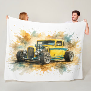 American Muscle Car Fleece Blanket