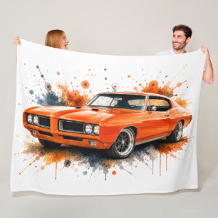 American Muscle Car Fleece Blanket