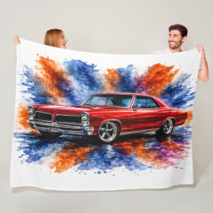 American Muscle Car Fleece Blanket
