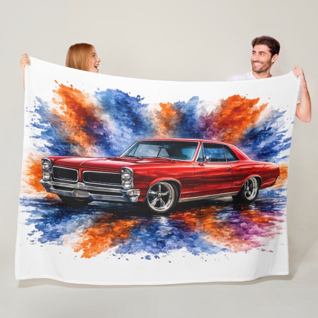 American Muscle Car Fleece Blanket (In Situ)