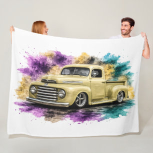 American Muscle Car Fleece Blanket