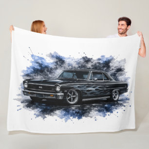 American Muscle Car Fleece Blanket
