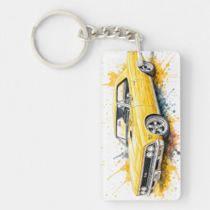 American Muscle Car Keychain