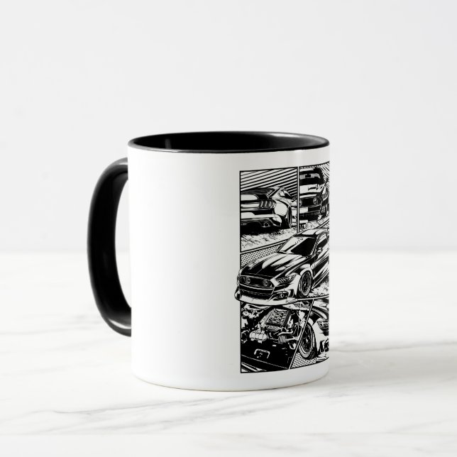 AMERICAN MUSCLE CAR MUG (Front Left)