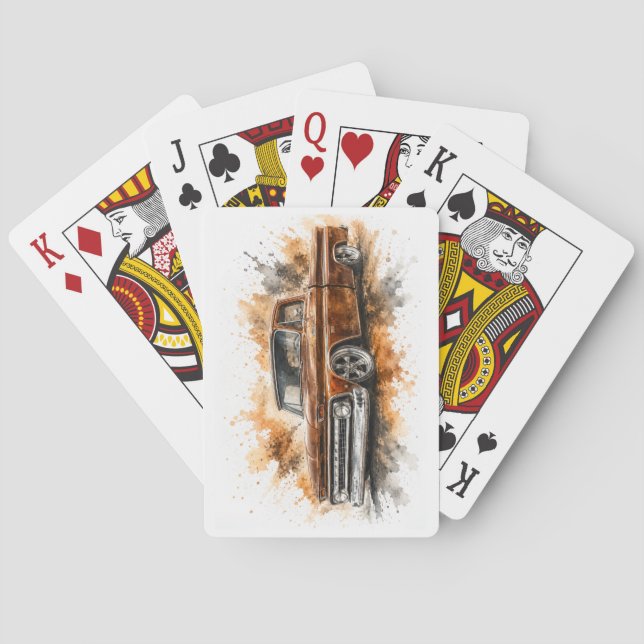 American Muscle Car Playing Cards (Back)