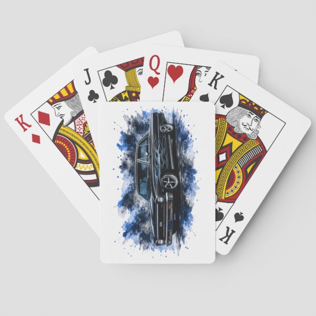 American Muscle Car Playing Cards (Back)