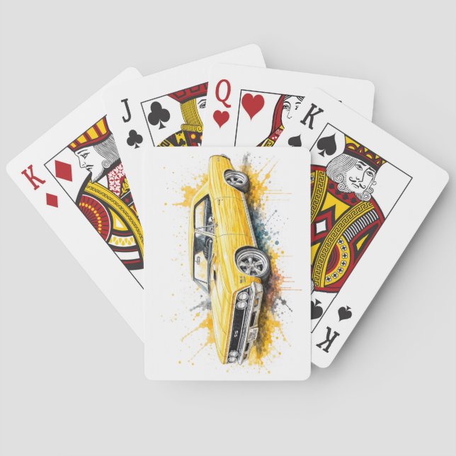 American Muscle Car Playing Cards (Back)