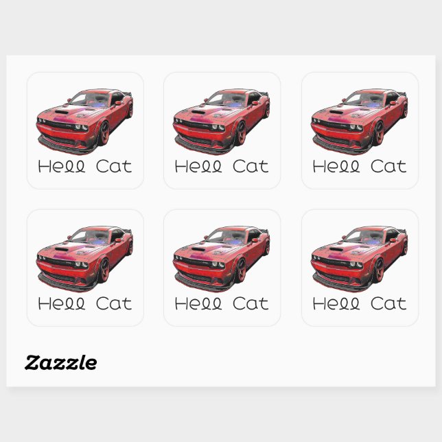 American Muscle car  Square Sticker (Sheet)