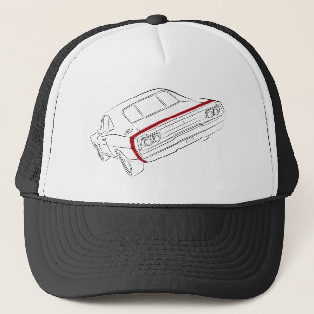 American muscle car trucker hat (Front)