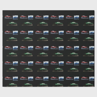 american muscle car wrapping paper