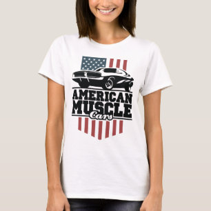 American Muscle Cars for Car Buffs T-Shirt