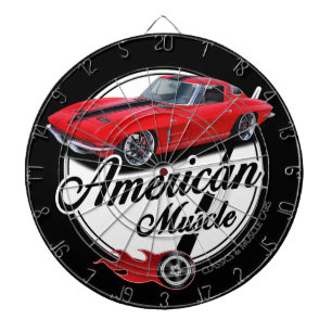 American Muscle Corvette Dartboard