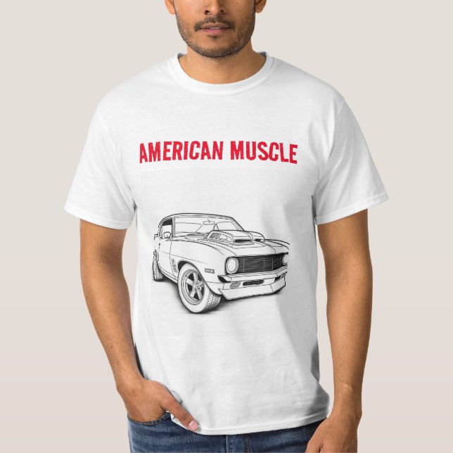 American Muscle Masterpiece Colour in T-Shirt (Front)