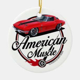 American Muscle Stingray Ceramic Tree Decoration