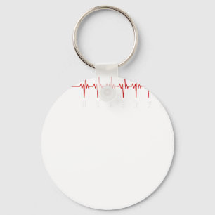 American Muscle V 8 Car Engine 18436572 heart beat Key Ring